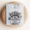 Bitchcraft Adult Humor Casual T-Shirt - Softstyle Halloween Unisex Tee, Witchy Slogan Shirt