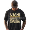 "Utah Get Me Two" Vintage T-Shirt - Funny Retro Quote Shirt, Classic College Fan Apparel