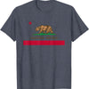 California Republic Flag T-Shirt - Patriotic State Travel USA Gift Tee, California Bear Apparel