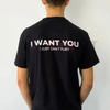 "I WANT YOU" Funny Streetwear Graphic Tee – Bold Statement T-Shirt for Men & Women, Unisex Gift by Dog Mom Hat