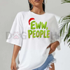 "Eww People" Christmas T-Shirt – Santa Hat Grinch Inspired Anti-Social Holiday Design by Dog Mom Hat