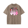 Unisex "Mean Ghouls" T-Shirt – Halloween Streetwear Tee, Washed Vintage Style by Dog Mom Hat