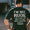 "I'm Not Rude, I Have Social Anxiety" T-Shirt by Dog Mom Hat
