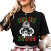 Viral 'Six Seven' Santa Chaos Holiday Tee – Unisex Funny Christmas Slogan Shirt by Dog Mom Hat