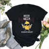 Rustic Farm Humor T-Shirt – "Beer Time" Chicken Graphic Tee by Dog Mom Hat