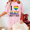 "I Love Gay Butt Sex" Rainbow Heart T-Shirt by Dog Mom Hat