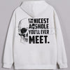 "I'M THE NICEST AS*HOLE YOU'LL EVER MEET" Funny Hoodie – Sarcastic Slogan Pullover, Blunt Humour Streetwear Sweatshirt, Unisex