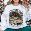 The Yule Cat Is Coming Sweatshirt by Dog Mom Hat