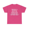 "No Bush" Statement T-Shirt - Bold Humor Graphic Tee, Political or Grooming Joke Shirt