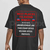 Best Places To Avoid MAGA T Shirt – Funny Liberal Political Satire Tee, Sarcastic Democrat Anti MAGA Unisex Classic Vintage Cotton Shirt