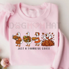 "Just a Thankful Goose" Unisex Sweatshirt – Cute & Cozy Thanksgiving Crewneck by Dog Mom Hat