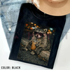 Raccoon Drinking Iced Coffee Vintage Tee by Dog Mom Hat