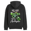 Matching Best Friend/Couple Hoodie – "More Than Besties" Graphic Fleece Pullover by Dog Mom Hat