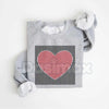 Retro Valentines Heart Sweatshirt | Cute Love Sweatshirt | Groovy Valentine’s Day Crewneck | Vintage Style Heart Graphic Jumper | Aesthetic Galentine’s Gift