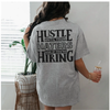 HUSTLE UNTIL YOUR HATERS Casual Black Print T-shirt – Motivational Quote Tee, by Dog Mom Hat
