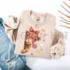 Valentine Highland Cow Sweatshirt by Dog Mom Hat