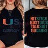 Miami "Hard-Hit" Defense T-Shirt by Dog Mom Hat