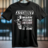 "Warm Feeling Inside" Dark Humor Skull T-Shirt by Dog Mom Hat