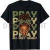 "Blessed Queen" Afro Christian Shirt – Fortify Your Faith Melanin Graphic Tee by Dog Mom Hat