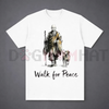 Aesthetic "Walk for Peace" Zen T-Shirt by Dog Mom Hat