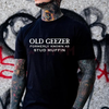 Old Geezer Formerly Known As Stud Muffin T-shirt by Dog Mom Hat