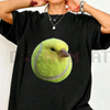 Silly Tennis Bird Meme Tee by Dog Mom Hat