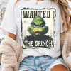 Funny Wanted Grinch Christmas T-Shirt by Dog Mom Hat