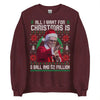 Baby Billy '8-Ball And 2 Million' Ugly Christmas Sweatshirt – Funny Uncle Baby Billy Quote Jumper, The Righteous Gemstones Holiday Gift by Dog Mom Hat