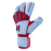 ONEKEEPER VECTOR White and Red - Hybrid Cut High-Performance Goalkeeper Gloves for Youth and Adults