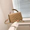 Dazzling Bags For Women Chain Crossbody Bags In Pu Leather Female Fashionable Shoulder Bag Ladies Handbags Simple Messenger Bag Casual Indentation Western Style Portable Women by Stevvex