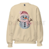 Yarnaby the Snowman Knit Graphic Crewneck by Dog Mom Hat