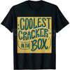 "Coolest Cracker In The Box" T-Shirt – Funny Self-Deprecating Graphic Tee, Remastered Heavy Cotton Witty Statement Top, Soft Lived-In Heavyweight Sarcastic Shirt, Made in USA