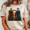 90S Vintage Retro Heart Hands Michael And Jason Halloween TShirt by Dog Mom Hat