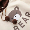Woman Bear Cap Hoodies Sweatshirt Top Women Long Sleeve Ribbon Hair Ball Cute Sweatshirt Hooded Jumper Pullover Hoodie Hooded Sweatshirt by Stevvex