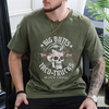 "BIG BUTTS & TACO TRUCKS" Funny Skull Print T-Shirt by Dog Mom Hat