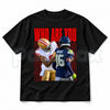 Who Are You Graphic Shirt – Football Rivalry Print Tee & Funny Game Day T-Shirt