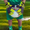 ONEKEEPER FUSION Junior Yellow & Black with Fingersaves | Semi Pro-Level German Latex | Spines Sold Separately