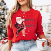 Santa "I Check It Once O Check It Twice Era Inspired" Unisex Sweatshirt by Dog Mom Hat