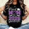 Proud Mom of a 2026 Graduate T-Shirt – Senior 2026 Purple & Gold School Spirit Tee