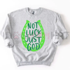 "NOT LUCK JUST GOD" Horseshoe Sweatshirt by Dog Mom Hat