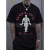 Vintage Gold’s Gym Distressed T-Shirt - Retro Bodybuilding Muscle Beach Tee, Old School Weightlifting Heritage Shirt, 1965 Venice Beach Training Top