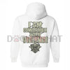 "I Am Comfortable With Violence" 2-Side Hoodie – Bold Edgy Unapologetic Statement Pullover by Dog Mom Hat