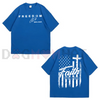 Freedom "Faith Over Fear" T-Shirt – We Wear Red On October, Patriotic American Flag Tee, Gift for Men & Women by Dog Mom Hat