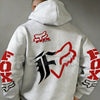 Fox Racing Inspired Vintage Graphic Hoodie – Retro Motocross Lifestyle Pullover, MTB Streetwear, Unisex Action Sports Apparel