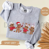 Gingerbread Christmas Nurse Sweatshirt by Dog Mom Hat