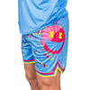 Smiley K Paint Splatter Mesh Lifestyle Baseball Shorts by Seamhead Swag