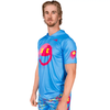 Smiley K Paint Splatter HyperMAX Short Sleeve Baseball Hoodie by Seamhead Swag