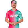 Watermelon Walkoffs Baseball HyperMAX Short Sleeve Hoodie by Seamhead Swag