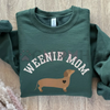 Dachshund Sweatshirt – Retro Weenie Mom Crewneck by Dog Mom Hat