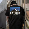 "Father Figure" Funny Dad Tee for Men – Ironic Dad Slogan Fatherhood Humor Gift by Dog Mom Hat
